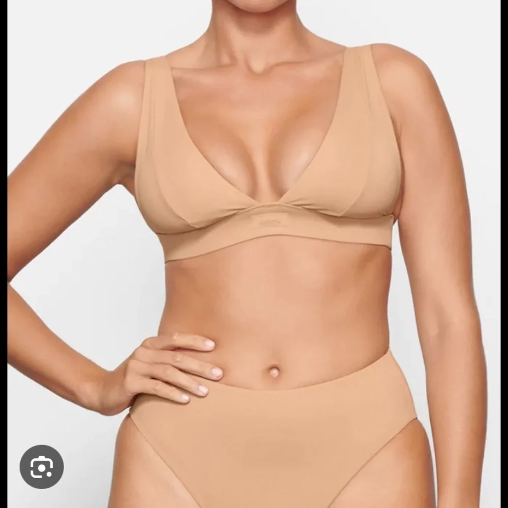Skims Swim Bikini Top Sz S Ochre Nude NeW